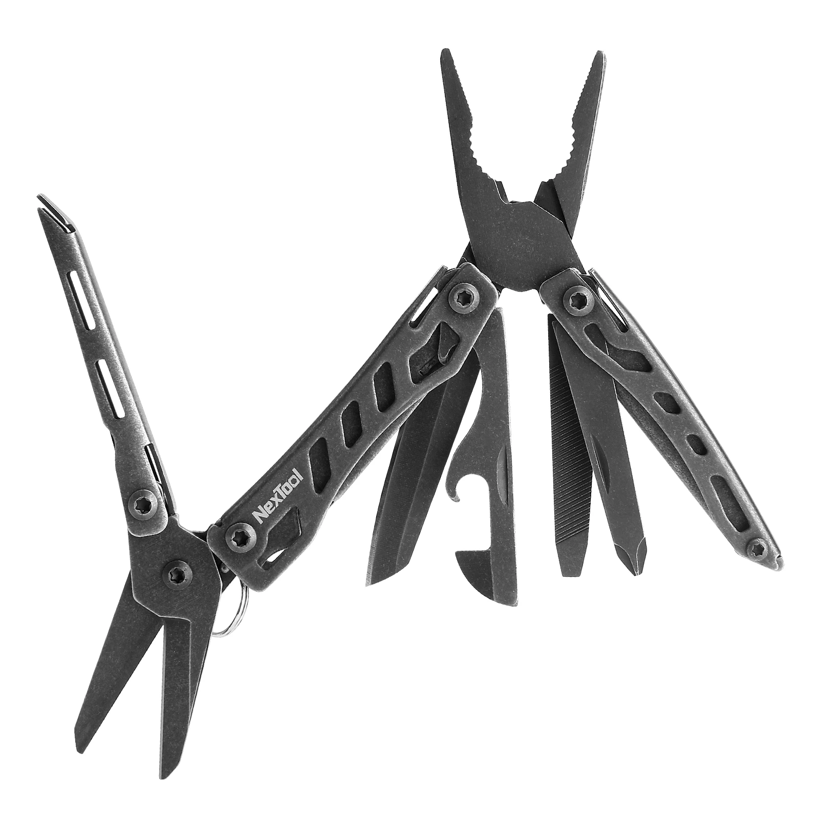 NexTool Mini Vlaggenschip Rood/Groen 10 IN 1 Multifunctioneel Opvouwbaar EDC Handgereedschap Schroevendraaier Mini Tang Flesopener Buiten