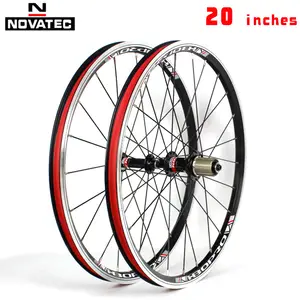 自転車ホイールセット20インチノバテックA271/F372SB vブレーキ451 406 4ベアリング7-11speed 20  24hアルミ合金折りたたみホイールqr - AliExpress