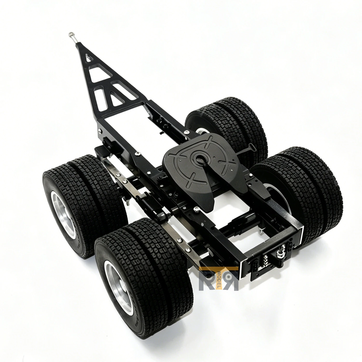 Single/Double Axle Metal Trailer 1/14 Tamiya RC Transfer Semi-Trailer  Trailer Suitable for Tractors  Upgrade Accessories