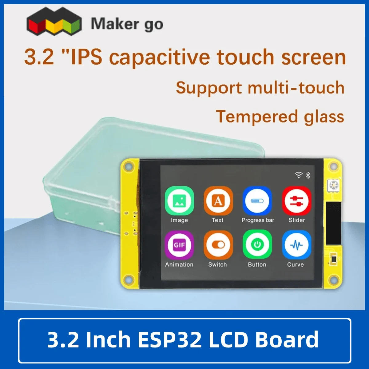 

Плата разработки ESP32 Arduino LVGL с Wi-Fi и Bluetooth, 3.2-дюймовый IPS-дисплей 240*320, сенсорный TFT-модуль LCD 3.2 дюйма