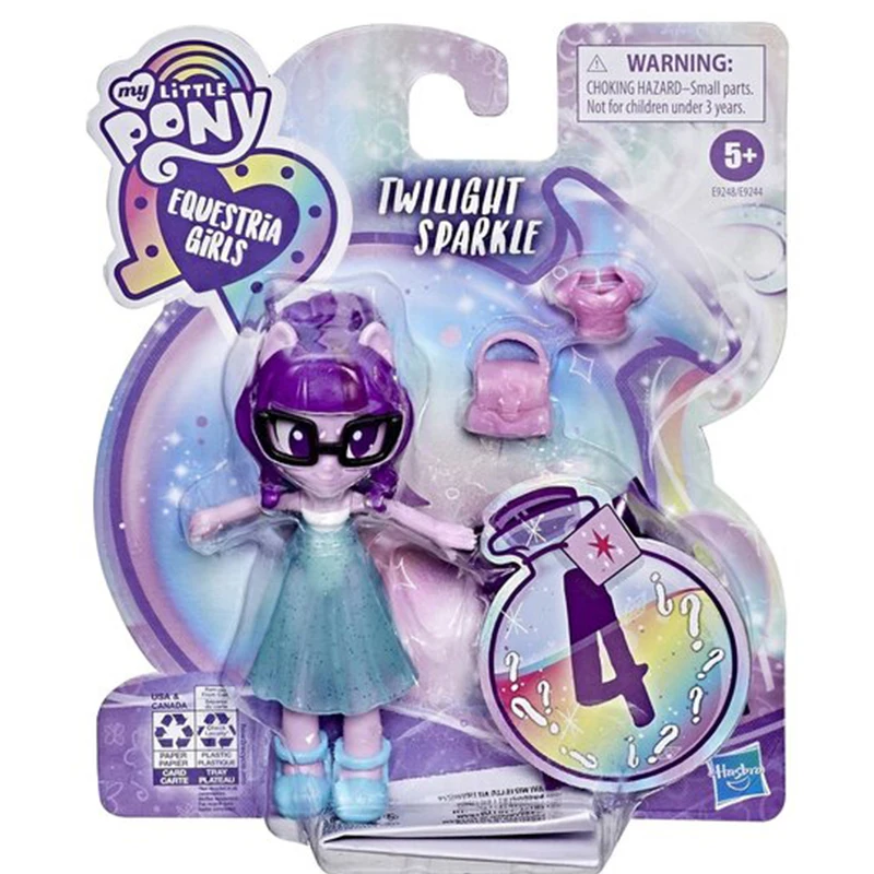 My Little Pony Equestria Girls Potion Princess Luna Celestia Rainbow Dash Pinkie Pie Twilight Sparkle  3-Inch Mini Doll Figure