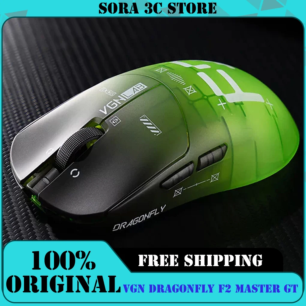 VGN Dragonfly F2 Master GT Lightweight Wireless Mouse Three Mode Long-range Operation E-sports Game Ergonomics Mice Mause
