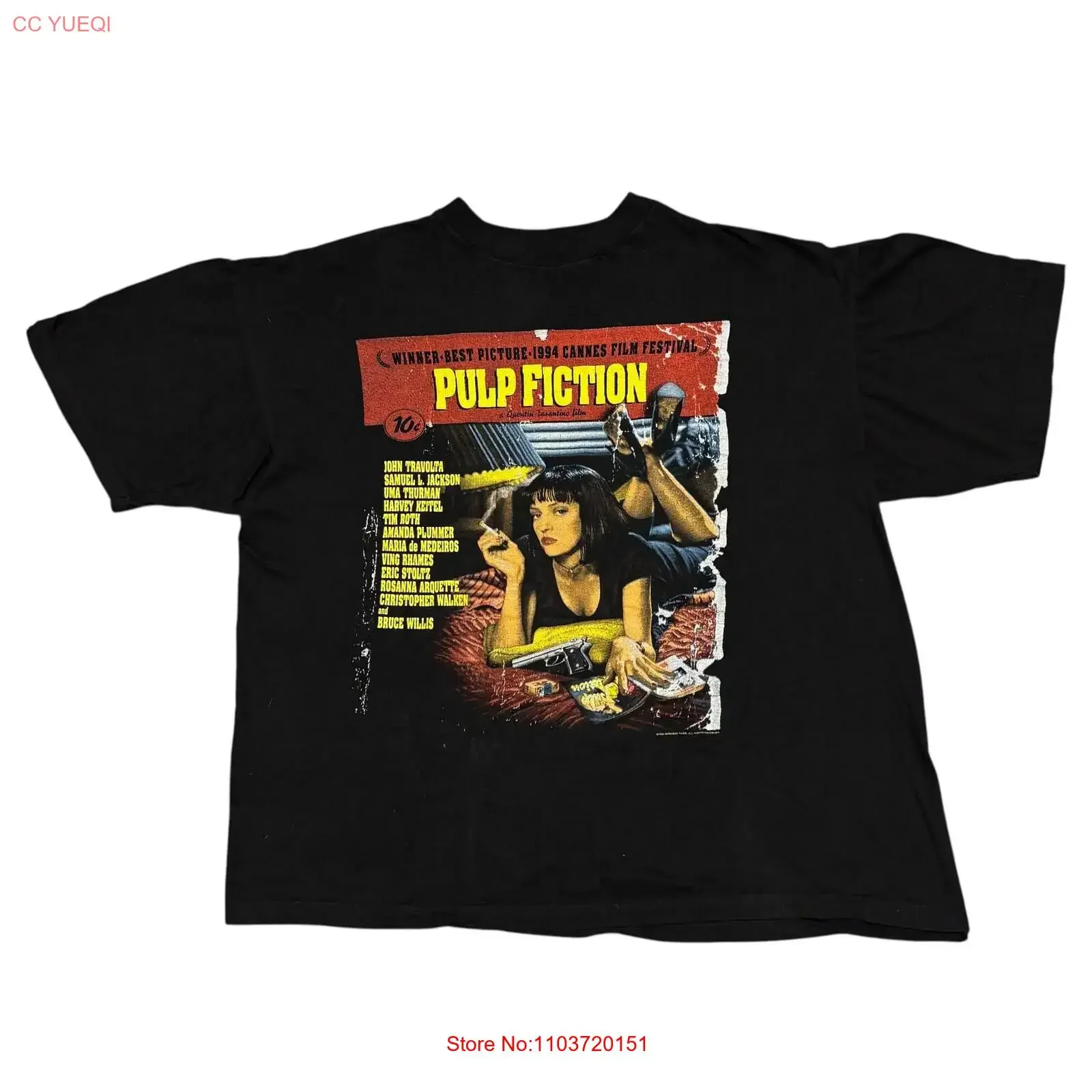 t-shirt-vintage-pulp-fiction-xl-promotion-du-film-des-annees-90-quentin-tarantino-marchandises-cinematographiques-cinema-uma-thurman-reservoir-dogs-vintage