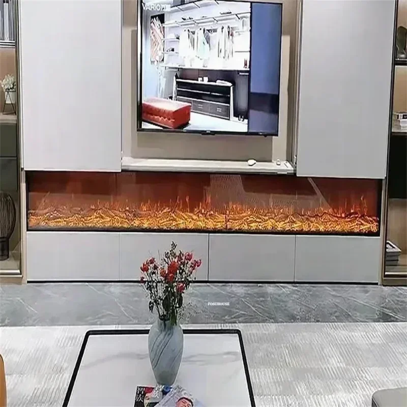 الموقد محاكاة لهب خزانة الزخرفية سخان غرفة المعيشة المنزلي جزءا لا يتجزأ من حامل التلفاز مدفأة النار وهمية n