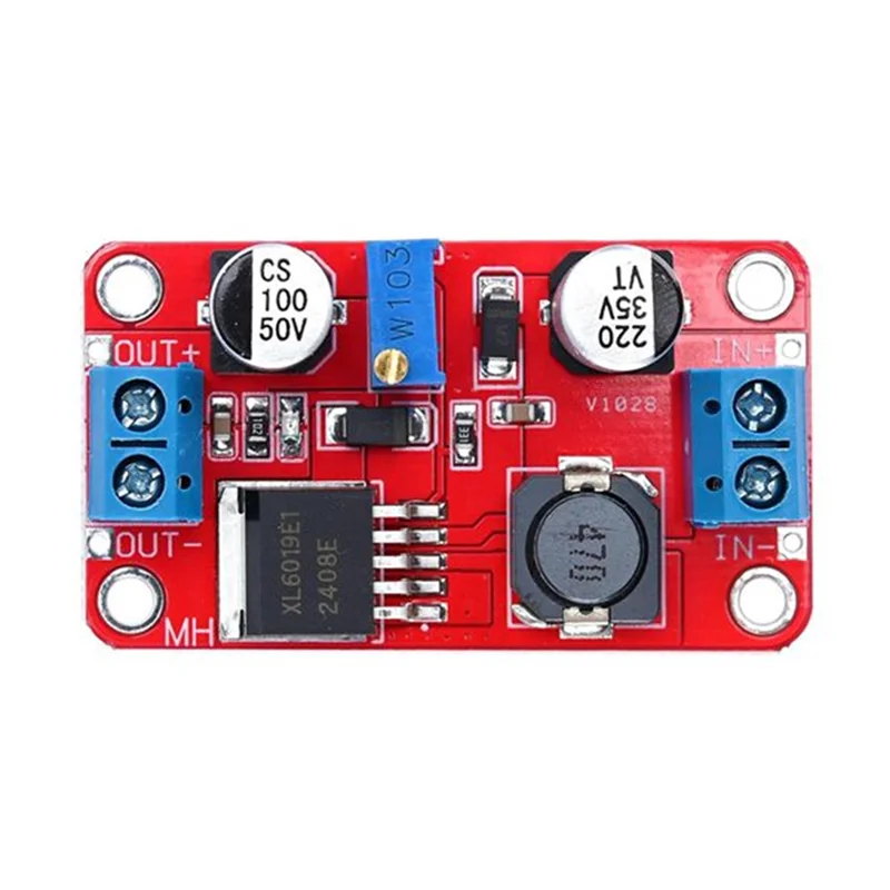 [NEW A09R!】 High Power Current 5PCS XL6019 5A DC-DC Adjustable Boost Power Module Output Voltage 5V 6V 12V 24V 3-35V To 5-40V