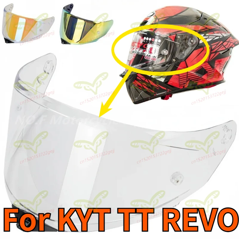 

Новая версия солнцезащитного визора для мотоциклетного шлема, аксессуар для замены оборудования электромотоциклов, совместим с KYT TT REVO