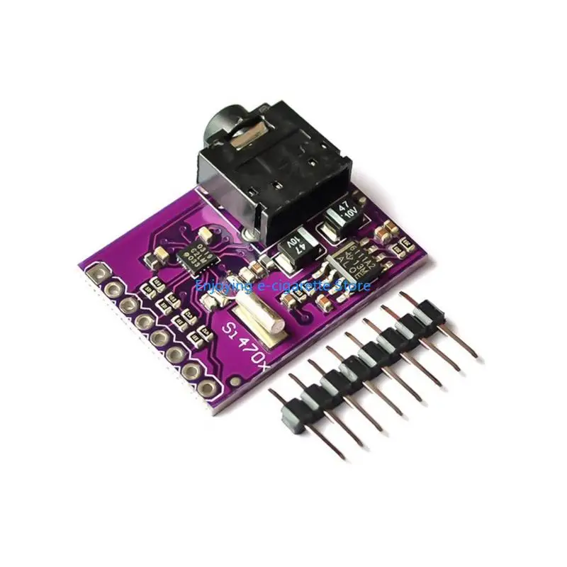 Purplee PCBs FM Radio Board Si4703 Tuners Development Module with I2C Control Pin Y4QF