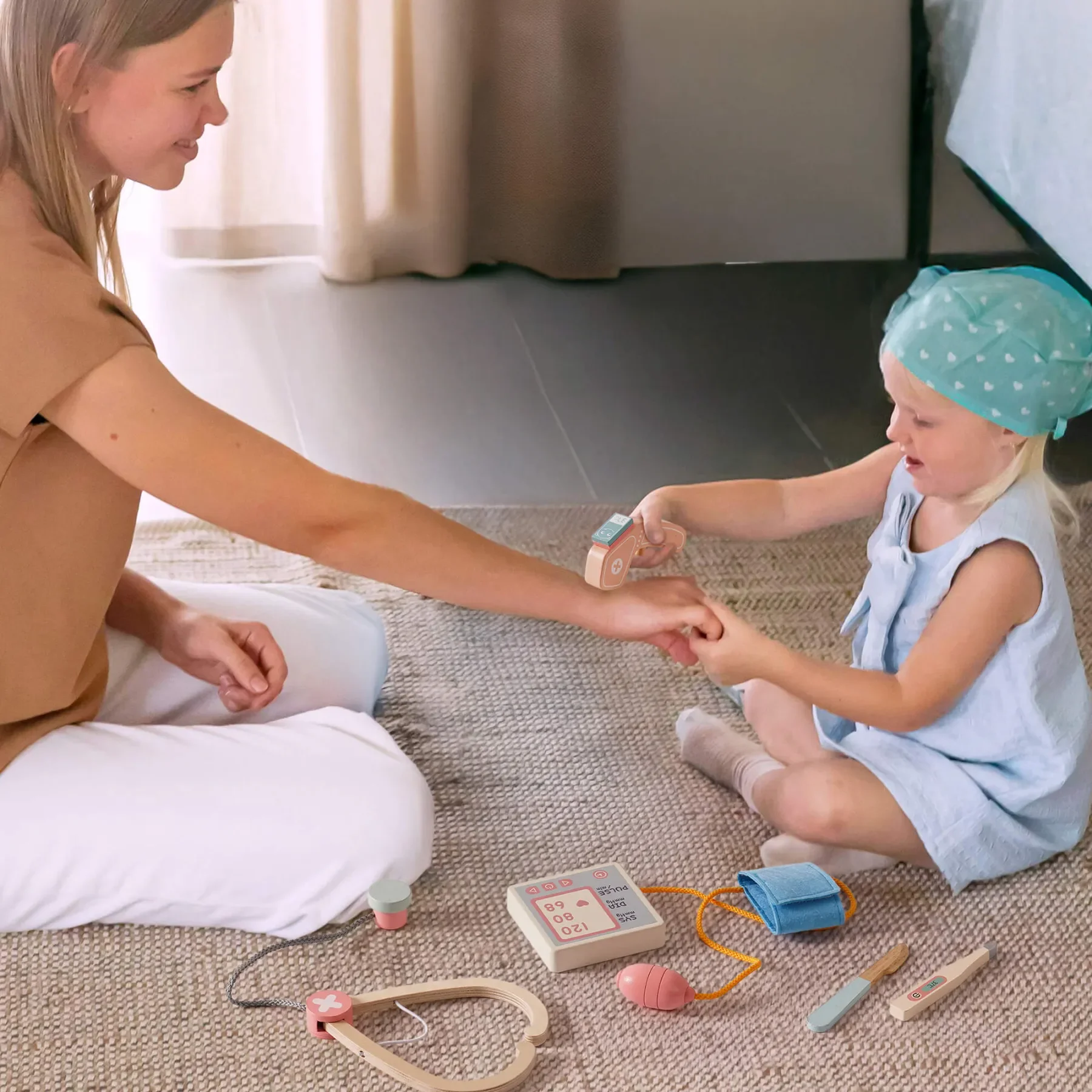Robotime Robud Houten Doctor's Activity Center Speelgoedset Ziekenhuis Speel Doctor Rol Speelgoed voor Jongen Meisje Cadeau