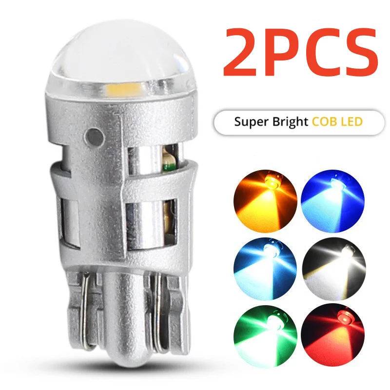 2 Stücke T10 COB Led DC 12 V Signallampe Auto Birne W5W 194 168 Lesen Innenlampen Freiheit Backup Reverse Nebelscheinwerfer Ultra Helle