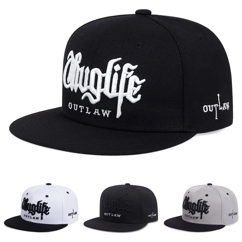 2026 New Flat Edge Hat Riot LIFE Embroidered Baseball Hat Outdoor Daily Commuting Decorative Hat Sunshade Hat Unisex Hip Hop Hat