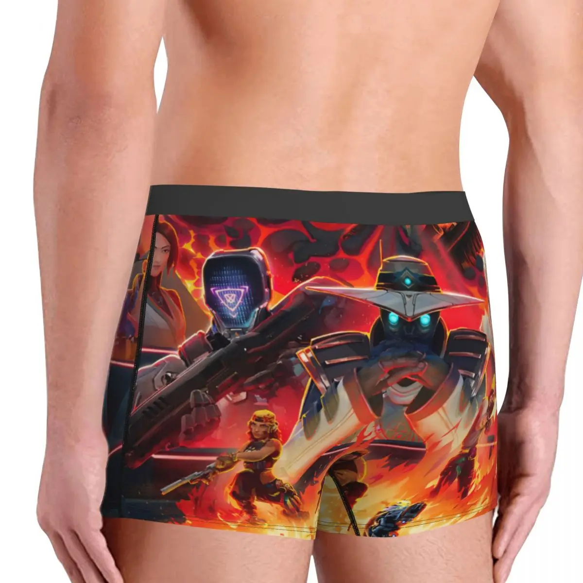 Valorant Game Characters Art Underpants Cotton Panties Male Underwear Print Shorts Boxer Briefs