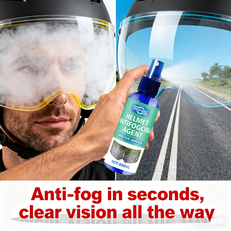Motorcycle 100ml Anti-Fog Spray for Car & Home Glass Mirrors Glasses Autumn Winter Special Fast Drying Clear Vision Tool Spray