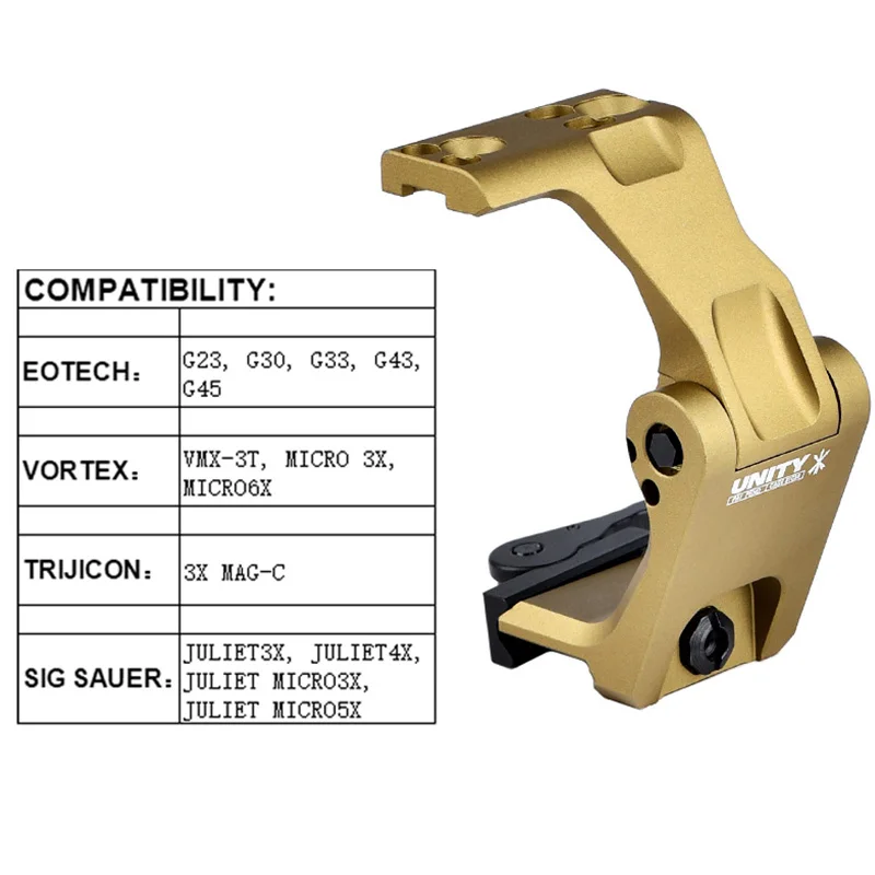 FAST FTC OMNI Lupe Riser Unity Tactical Mount 2,26 2,91 Scope Sight Folding Eotech G33 G43 G45 3X Airsoft Zielfernrohr