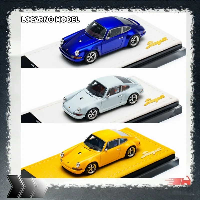 LOCARNO MODEL 1:64 911 SINGER Plastic Resin Car Model, A Gift Toy for Friends, Collection Decoration Item.