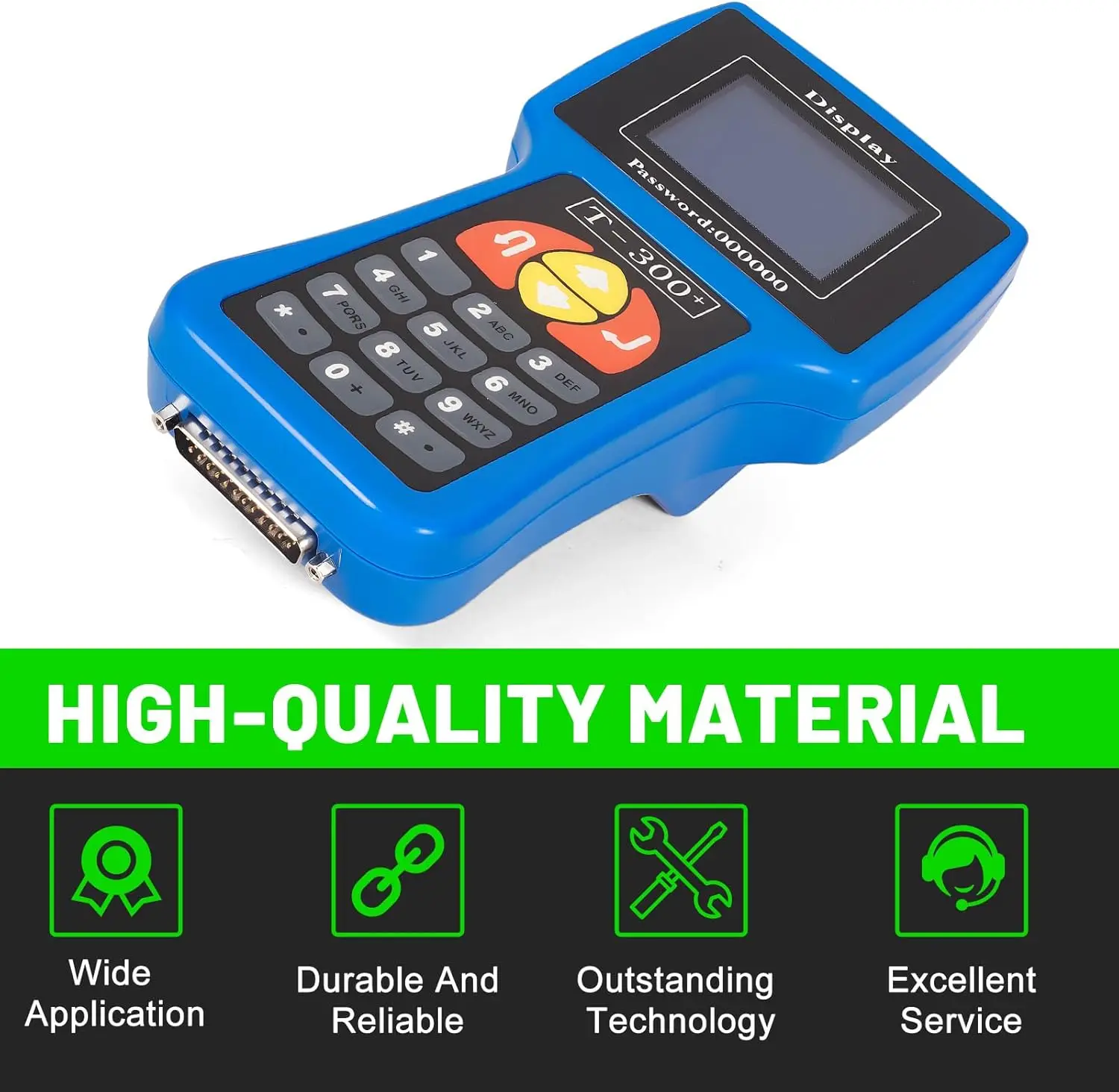 Anto Key Programmer T300 V23.9 Car Diagnostic Tool Car Key Maker Code Transponder Programmer Blue/Black English/Spanish