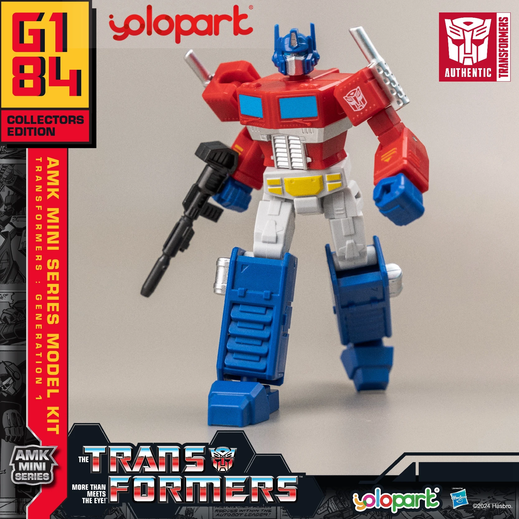 YOLOPARK AMK Mini Series Transformers Toys 12cm/4.72 G1 Action Figures Optimus Prime Megatron Bumblebee Soundwave Starscream