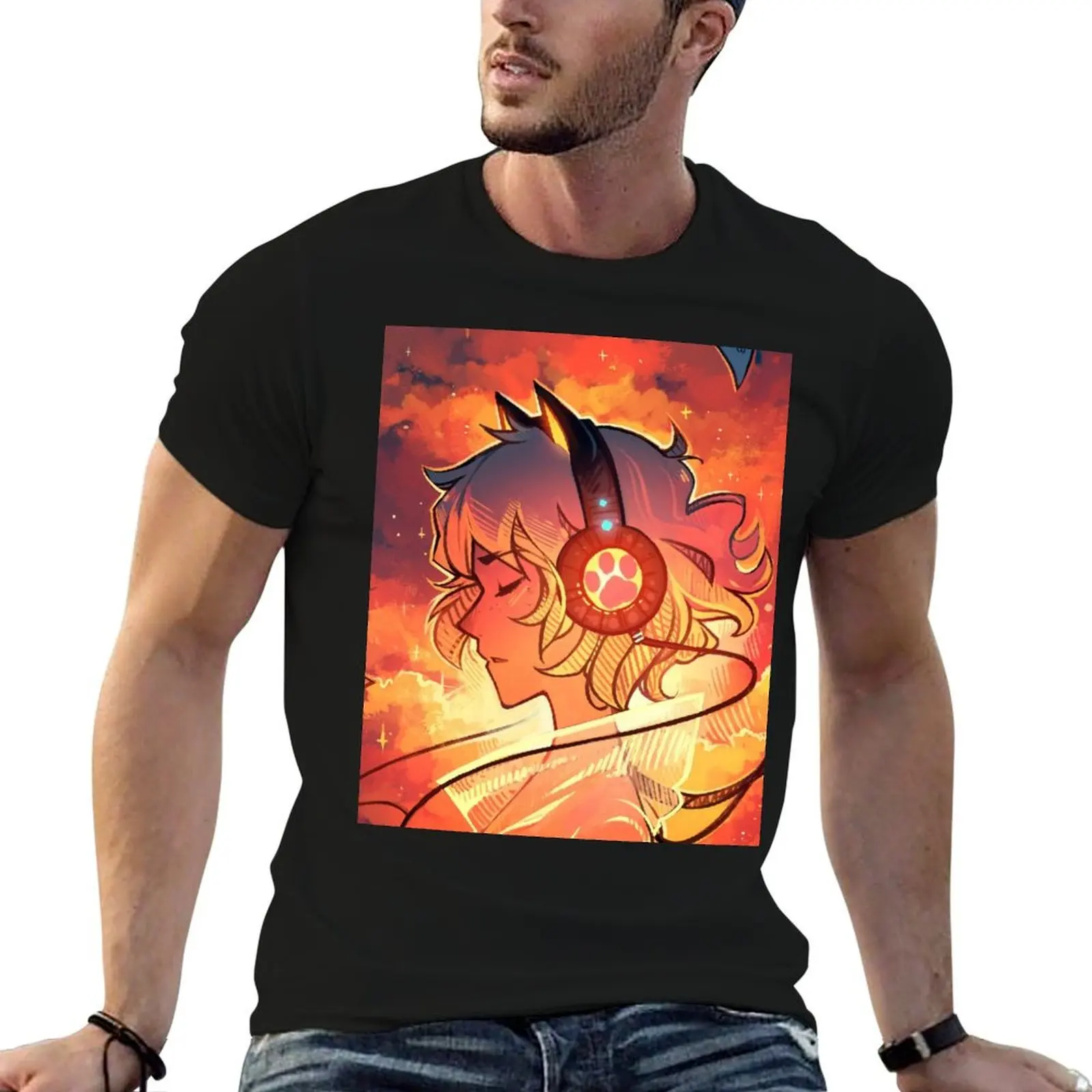 Let the Music Take You T-Shirt Classic Print Short Sleeve Shirt