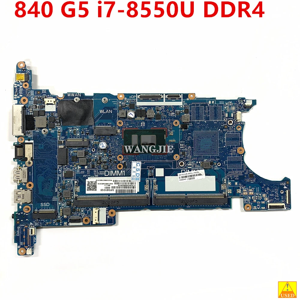 

HSN-I13C 6050A2945601 For HP ZBook 15U G5 14U G5 840 G5 Laptop Motherboard L15520-601 L15520-001 i7-8550U CPU