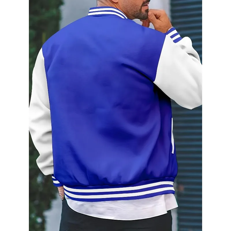 Men's Fashion/multiple Elements/school Team/college Style/jacket/casual/baseball Uniform