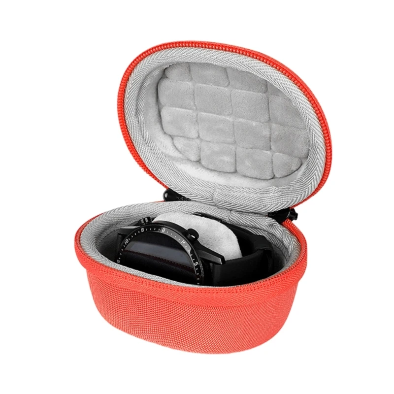 Travel Waterproof Single Watch Case EVA Zipper Jewelry Storage Box Container