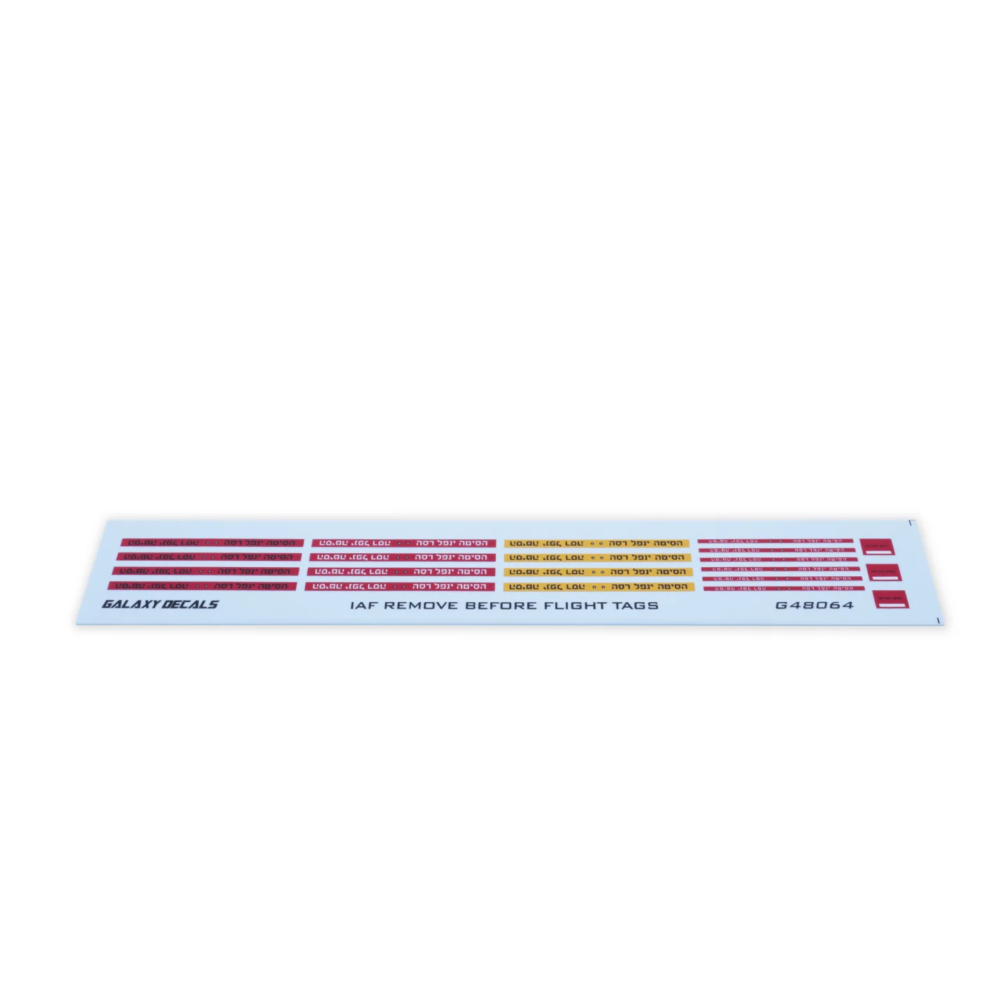 Galaxy 1/48 1/72 Scale IAF PLA US Remove Before Flight Tags Decal for Model Kit