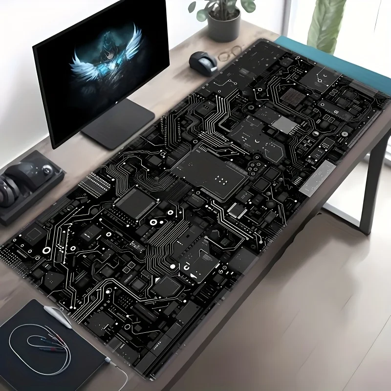 CIFBUY Mouse Pad Circuit Board Design Anti Slip Gaming Desk Mat Smooth Surface For PC Laptop Office Computer Accessories