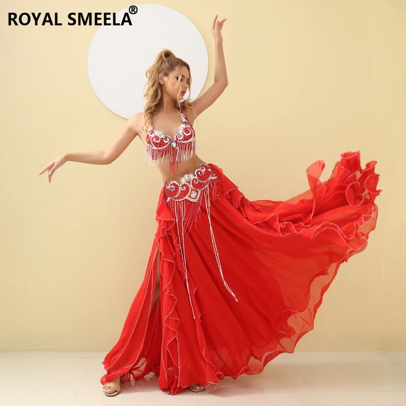 Professional Belly dance costumes Carnival costume for women belly dance set bellydance bra belt skirt suit belly dancer outfit