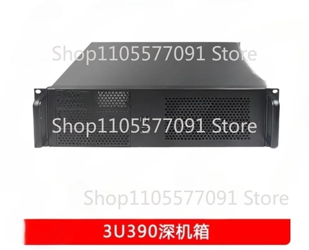 3U Short Rack Mount Industrial Chassis 390mm ATX Mainboard Multi Hot Swap HDD Monitoring Case