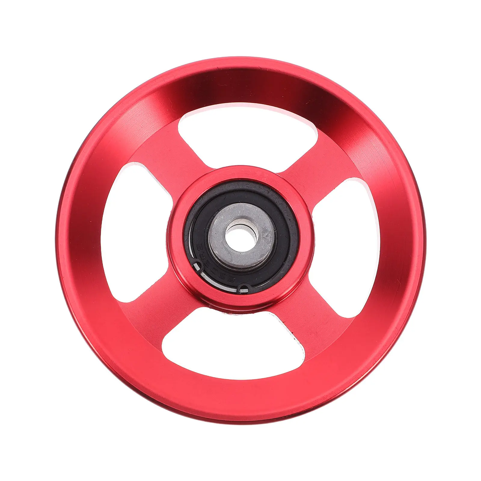 Cable Machine Pulley Wheel For Strength Training Equipment Bodybuilding Aluminum Alloy Fitness Red Hollow Design