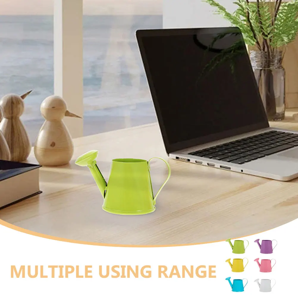 

12pcs Mini Watering Can Houseplant Indoor Plants Decor Iron Small Cartoon Child Garden Sprinkler Pot Plant Watering