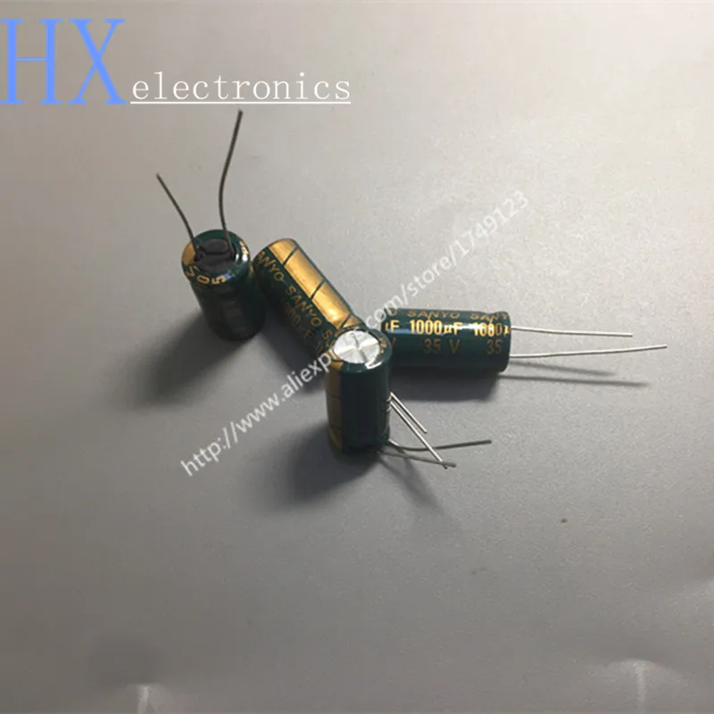 10PCS Capacitor 1000UF 35V 1000uf35v 35v1000uf Power 10x20MM