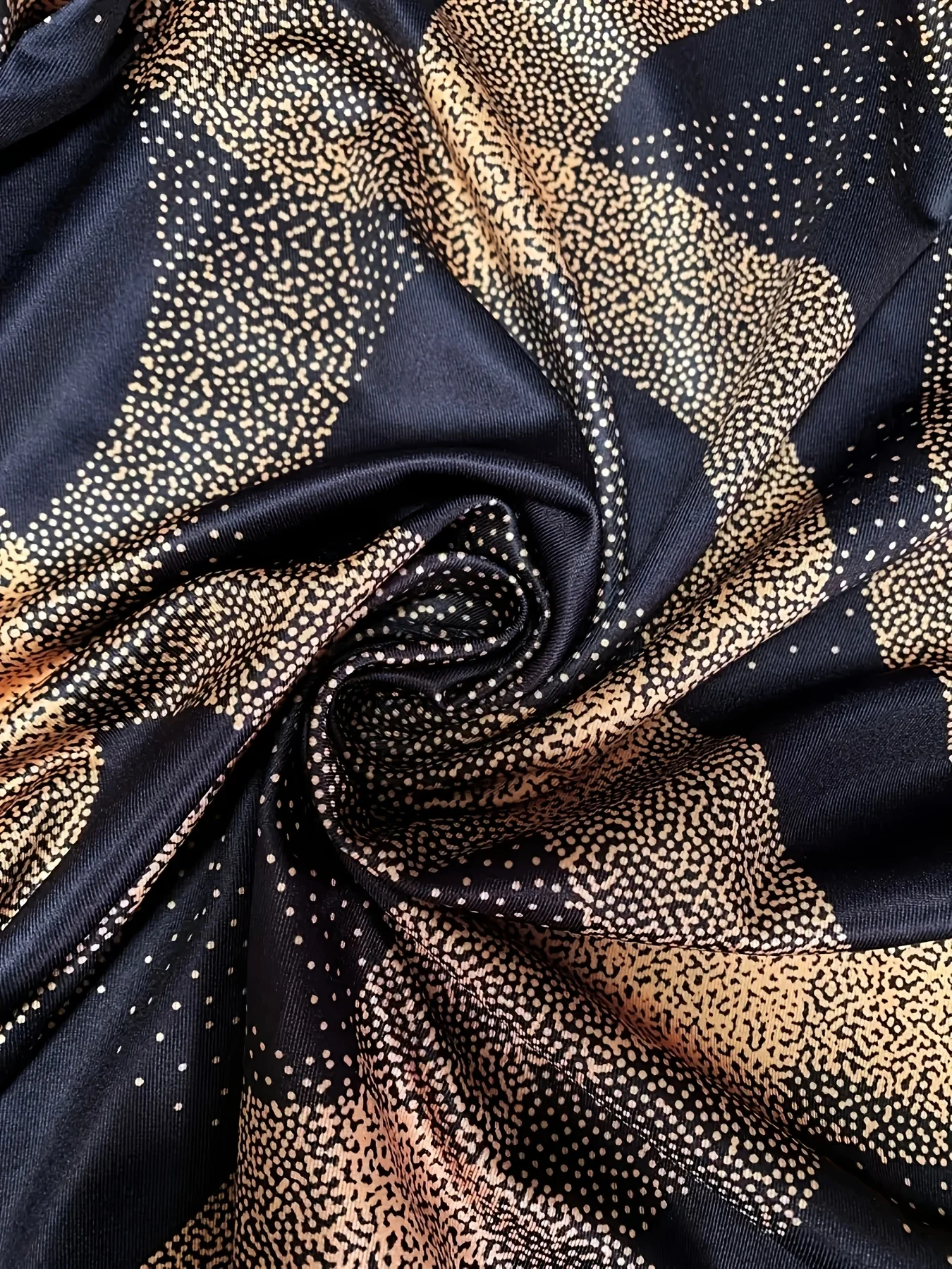 새로운 봄/가을 우아한 긴소매 프린트 원피스