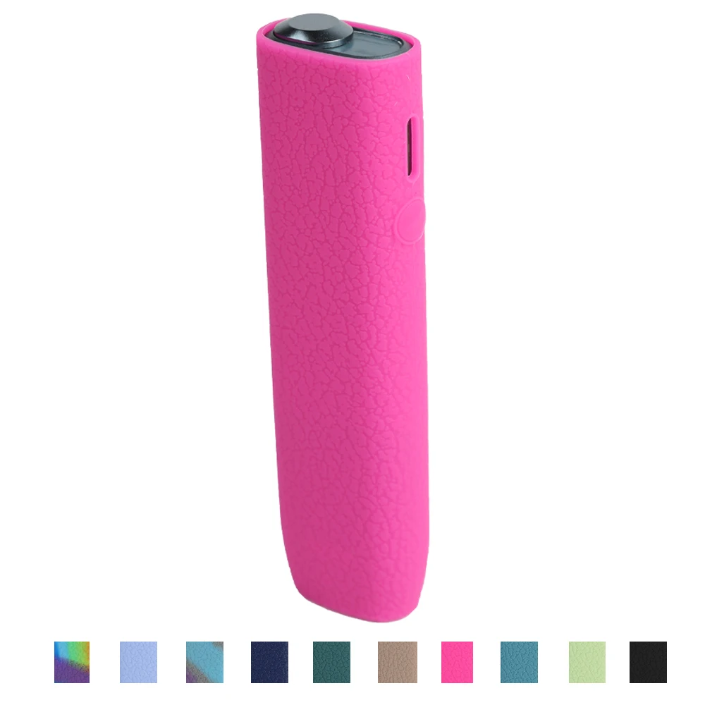 New Design 10 Colors Litchee Pattern Silicone Material Cover for IQOS ILUMA I One Case for Iluma One Protection Sleeve