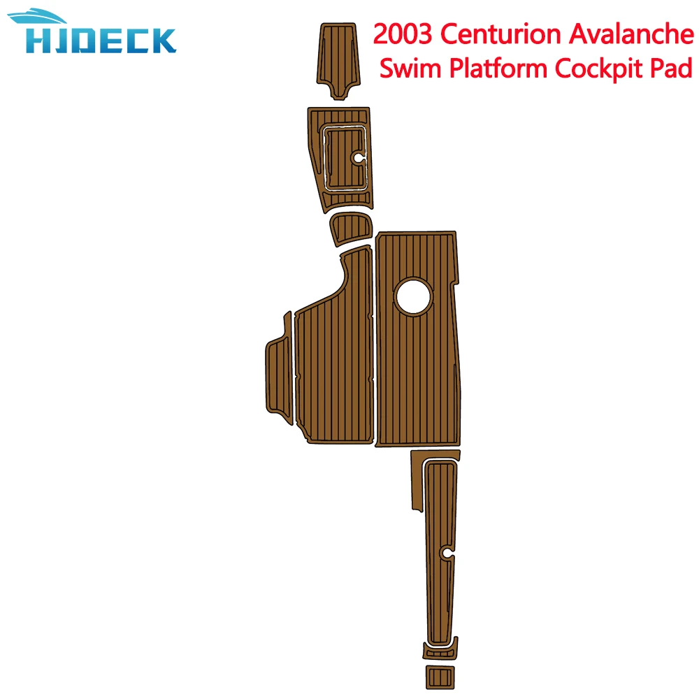 2003 Centurion Avalanche Artificial Teak Decking Cockpit Pad Yacht Boat EVA Foam Flooring Mat DIY Customizable