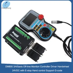 Nuovo DM800 CNC 3 / 4 / 5 assi Off-line Montion Controller Driver volantino 24VDC con supporto per il controllo della mano E-stop codice G