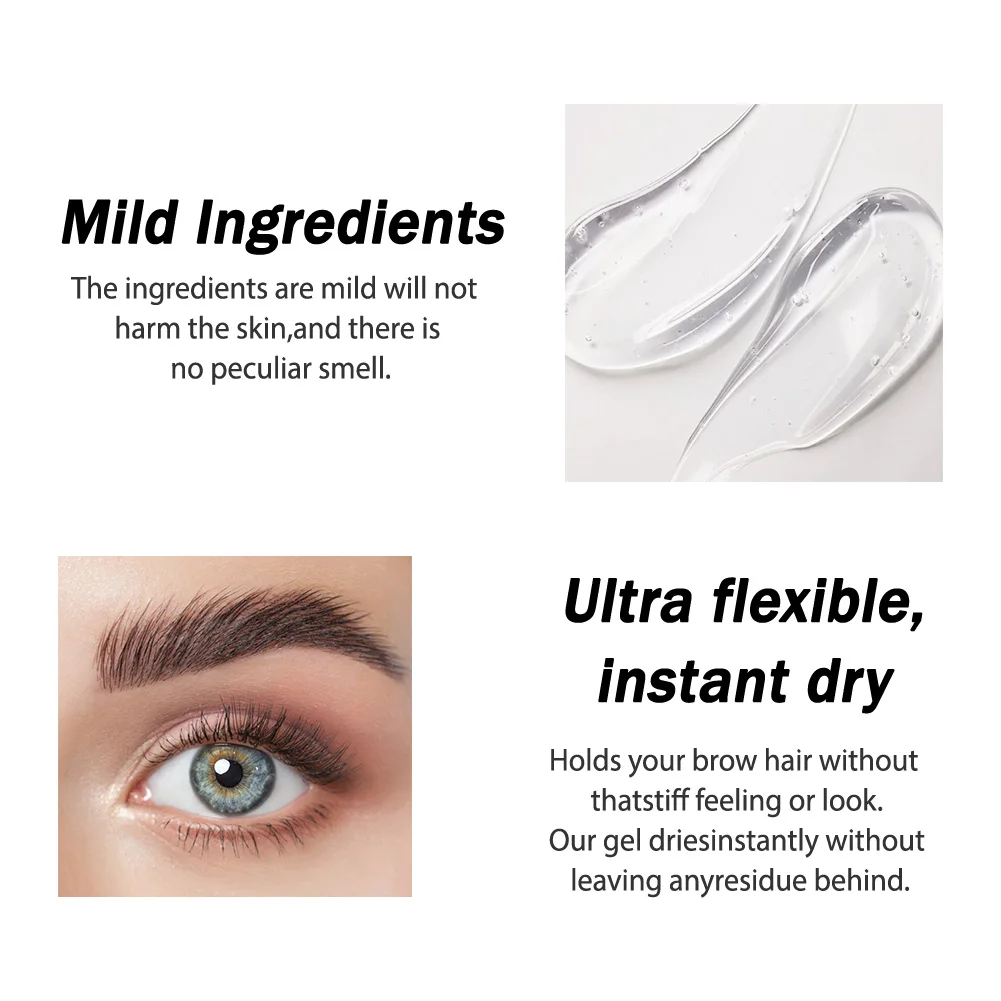 Transparent eyebrow long-lasting shaping natural three-dimensional eyebrow gel waterproof cosmetic eyebrow styling glue