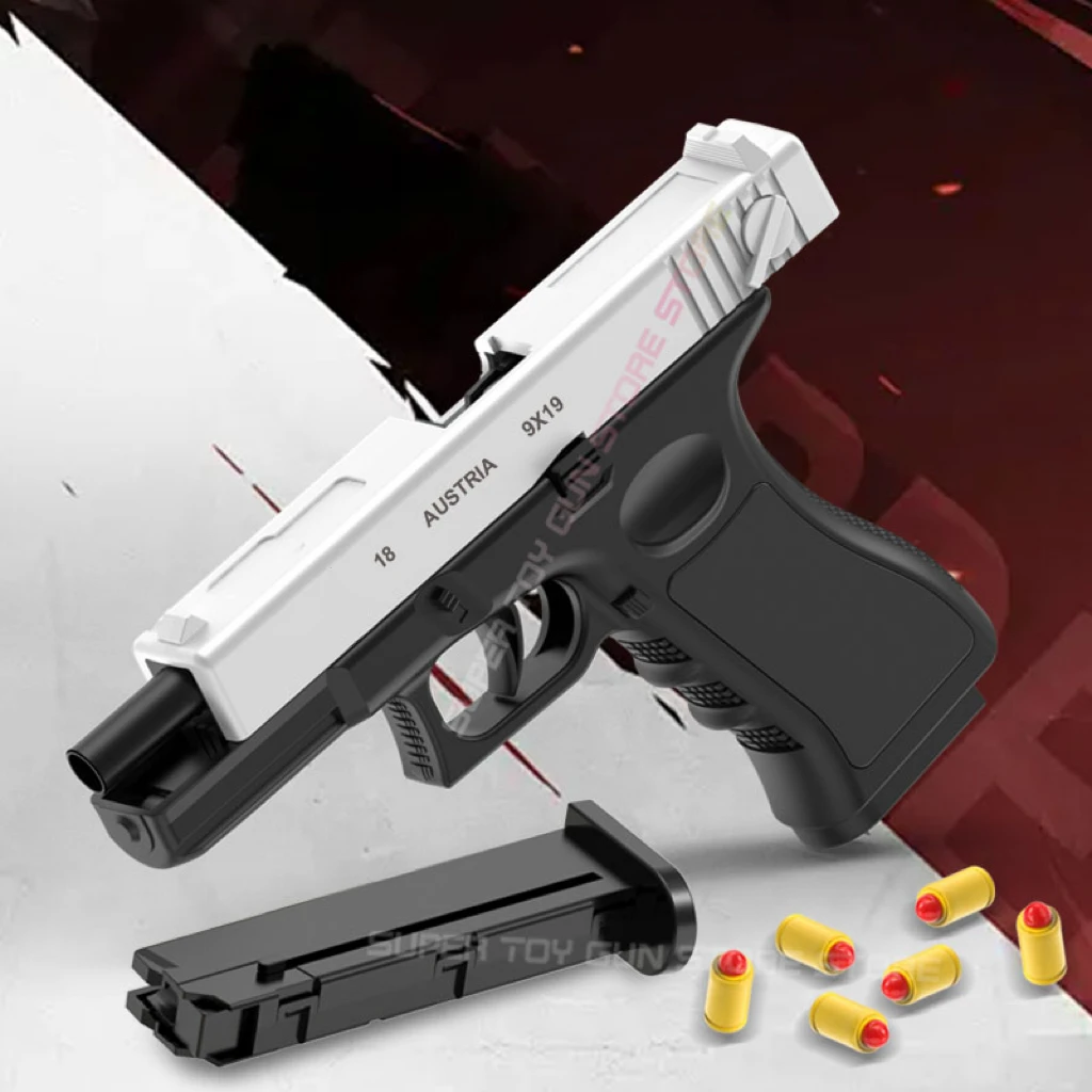 SIMULATED SHELL EJECTION TOY GUN SAFE SOFT BULLET SHOOTING TOY FOR CHILDREN OUTDOOR ENTERTAINMENT