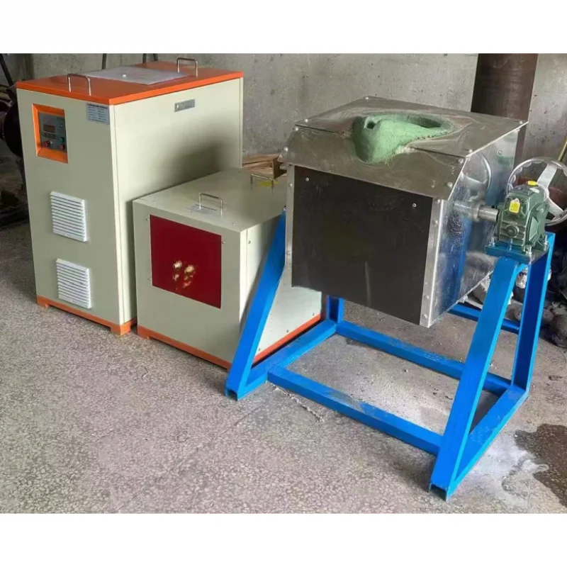 Small Induction Melting Furnace 10kg 20kg 50kg 100kg 150kg 200kg 300kg 500kg for Copper Aluminum Steel Iron