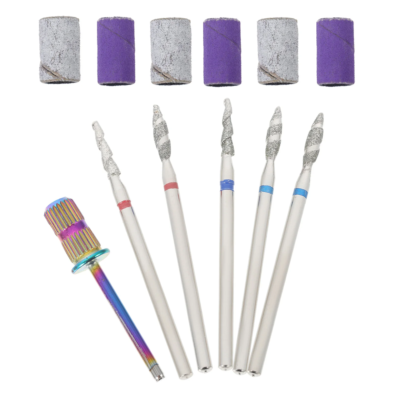 1 set di testine per lucidatura per manicure, accessori per trapano per unghie, ad alta resistenza, buona durata, prestazioni di taglio, idea regalo