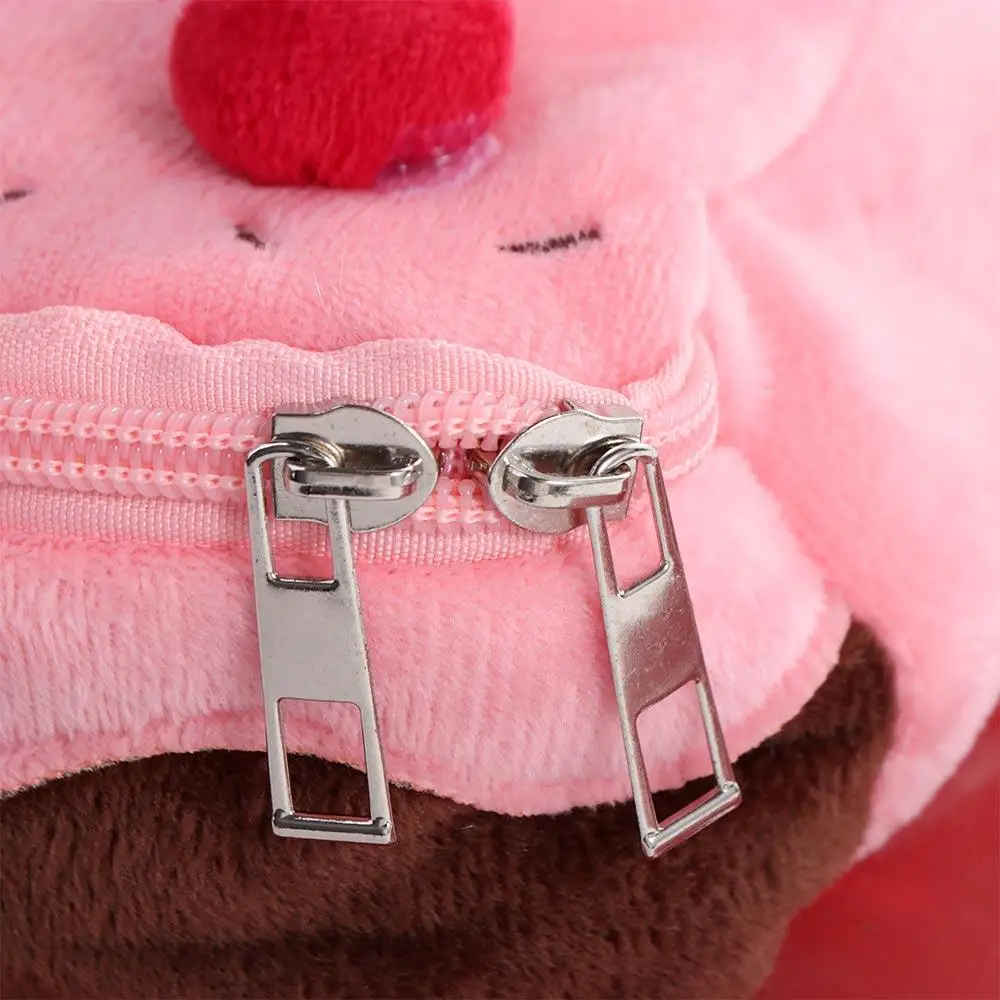 

Модная плюшевая сумка для ручек Cherry Cake, большая вместительная косметичка, сумка для канцелярских принадлежностей, Kawaii, изысканный пенал, школьные принадлежности