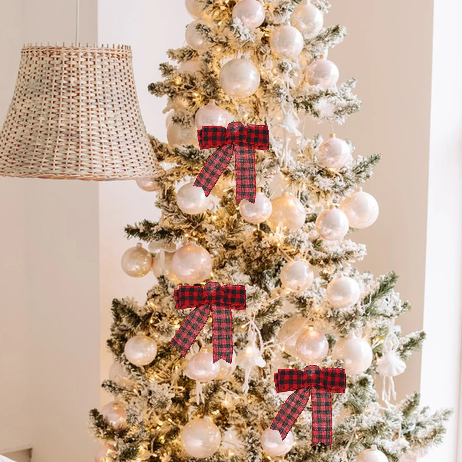 

2Pcs Christmas Tree Bow Large Linen Bowknot Wreath Bow Xmas Party Decor Garland Decoration Xmas Bowknot Christmas Tree Ornaments