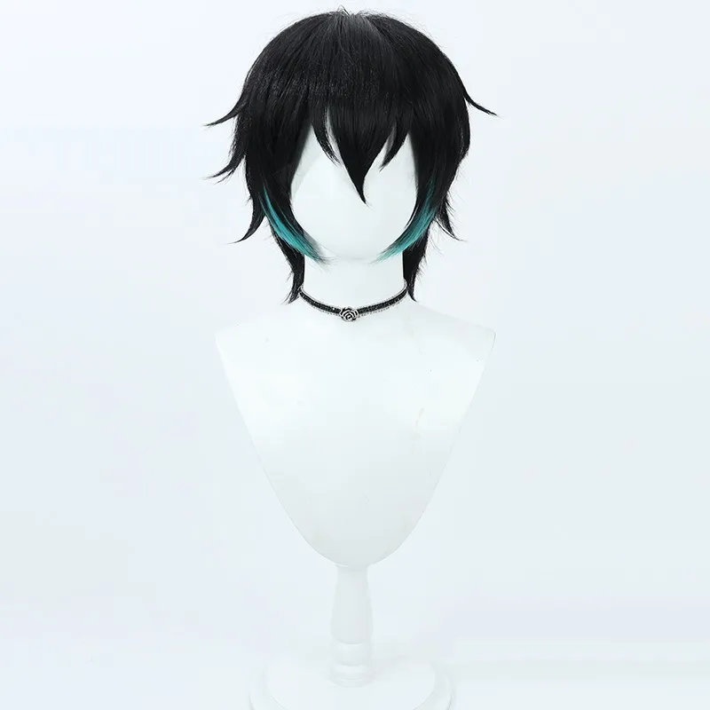 Game Path to Nowhere Parrucca cosplay cinabro Cos Festa di Halloween Prop Capelli sintetici Fibra resistente al calore + cappuccio per parrucca