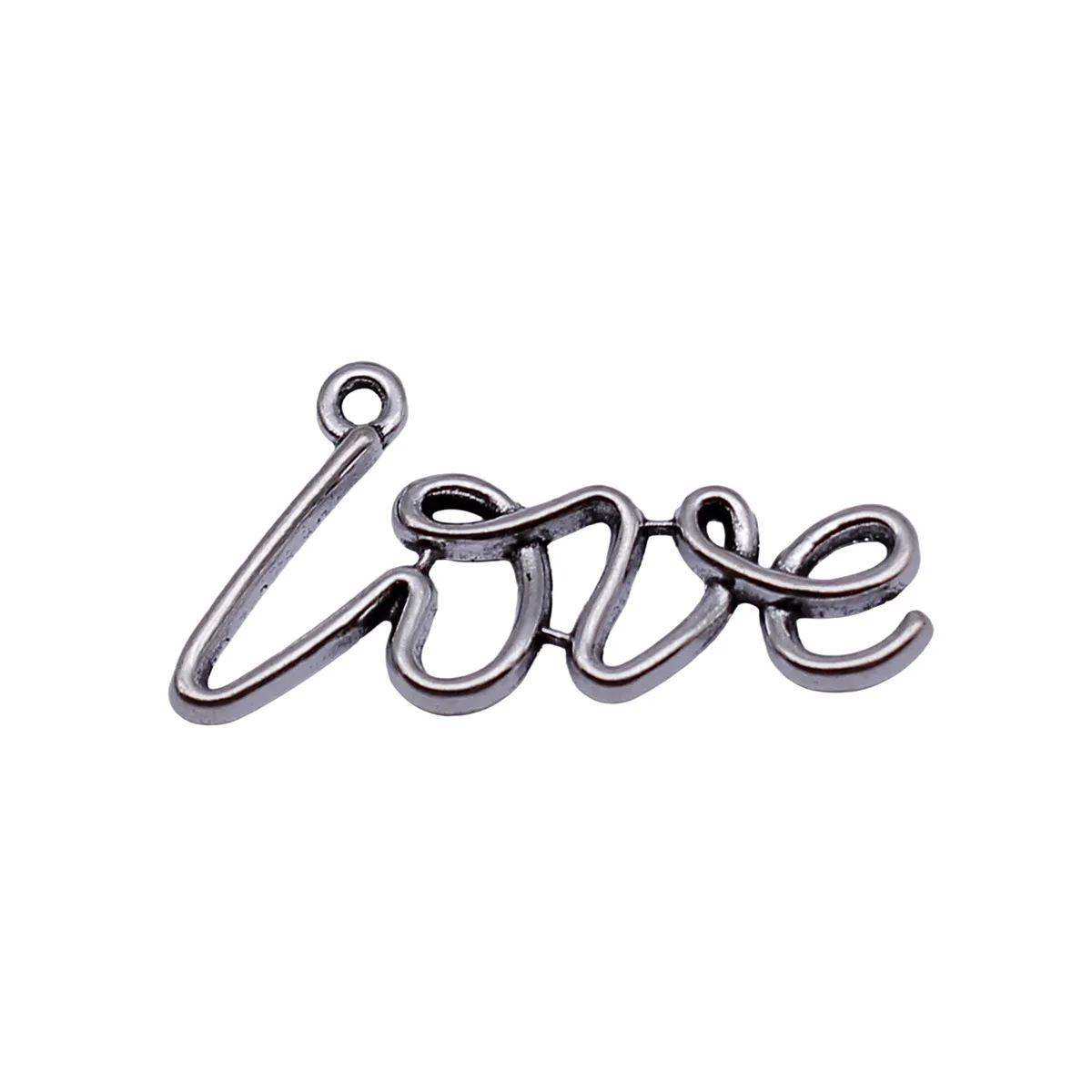 Round Charm Love Pendant Collection Alloy Charms For Valentine's Day DIY Bracelet Necklace Jewelry Making Supplies