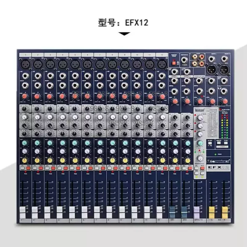 Digital Audio Mixer EFX8 EFX12 EFX16 Built-in Effects Professional Sound Console For Stage Wedding Conference Recording