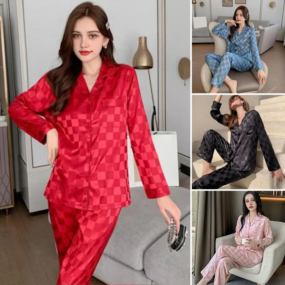 Middle-aged Women's Two-piece Set 2026 Summer Wear Large Vintage Top Casual Cropped Pants Plaid Suit For Women Pants Set 2XL ﻿
