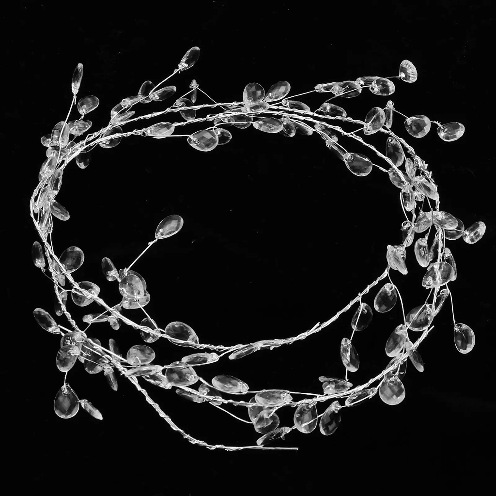 Clear Bead Drop Garland Strand Acrylic Hanging Decoration for Wedding Party Chandelier Iron Wire Craft Jewelry Making