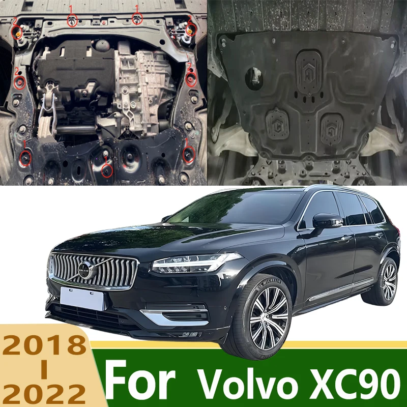 Fit For Volvo XC90 Underbody Engine Skid Plate Protector Anti-Collision Anti-Scratch Wear-Resistant Under Cover Splash Shield