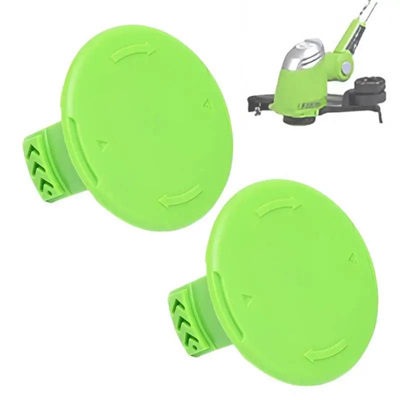 Solid String Trimmer Spool Cap 2pcs Grass Weeder Spool Cap Nylon Trimmer Head Spool Cap 24/40/80V String Weeder Spool Cover