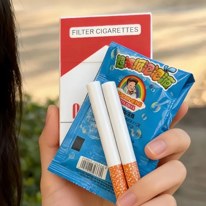 Cigarette Styling Accessory Photo Prop Prank Tool 1 Smoking Case 2 Pipes 5 Bubble Water Funny Bubble Machine New Holiday Gift- view 6