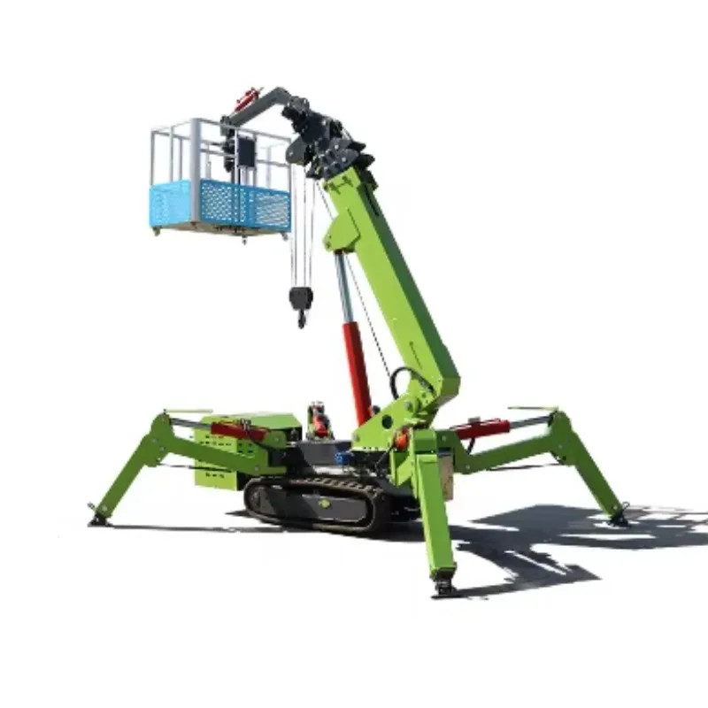 1-ton Hydraulic Arm Electric Mobile Remote-controlled Small Crawler Spider Crane Jib High Efficiency Max Lifting Height